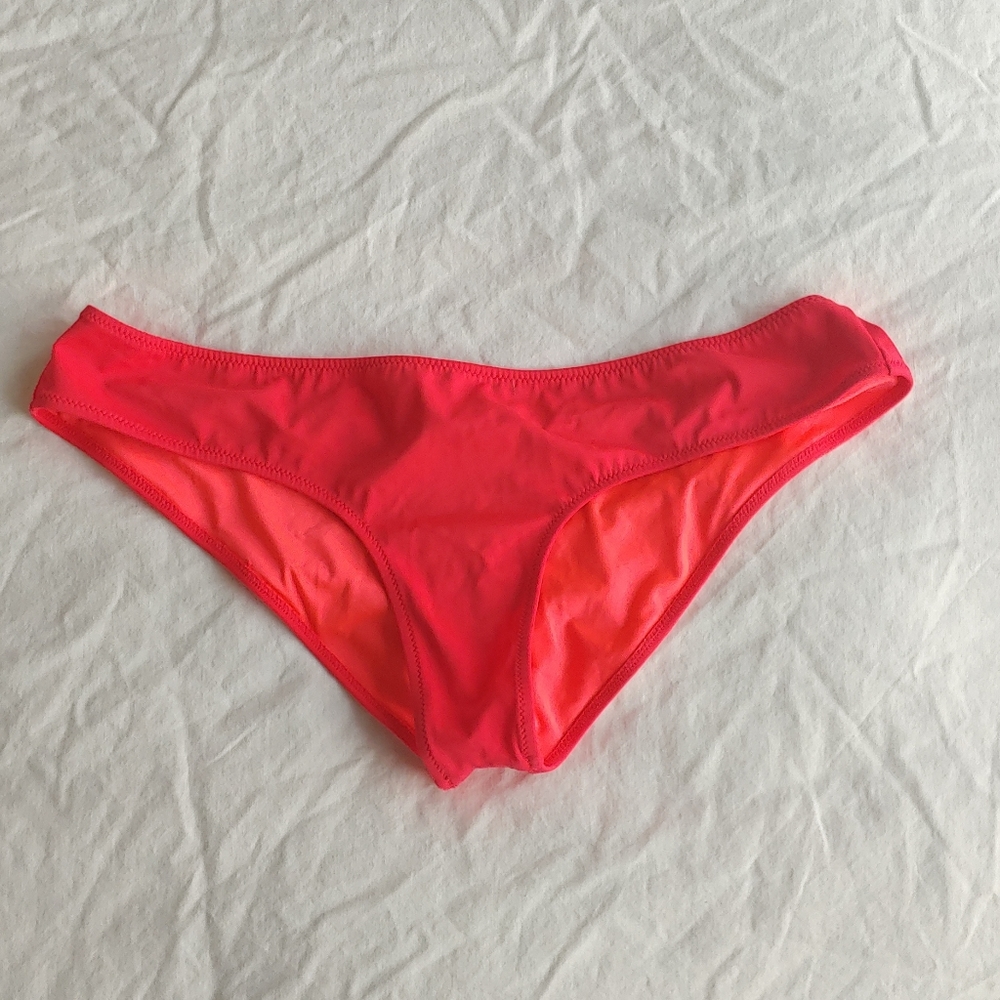 Pink Ruched Cheeky Bikini Bottom